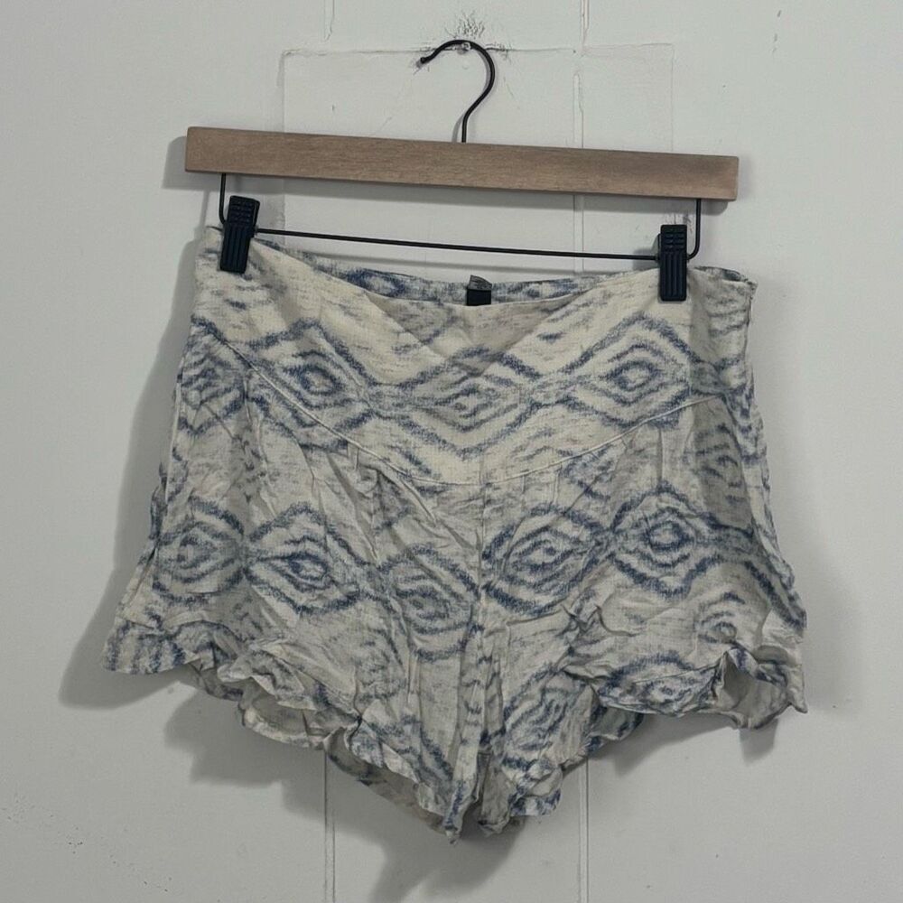 Design Lab Lord & Taylor Blue‎ Tie Dye Shorts Small Art